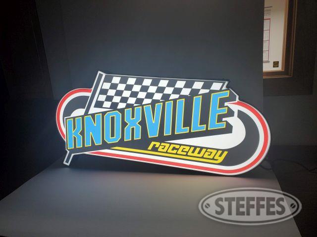Knoxville Raceway 36 ½ x 15 lighted sign 